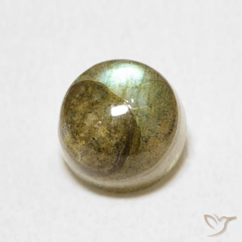 1.34ct Naturel Multicolore Labradorite, Tour, Translucide