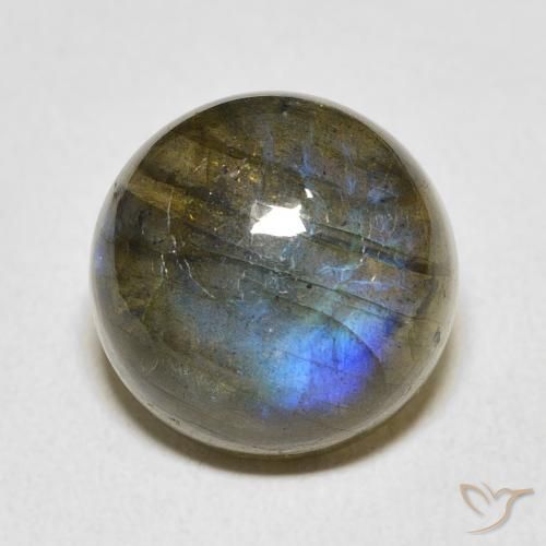 12.91ct Naturel Multicolore Labradorite, Tour, Translucide