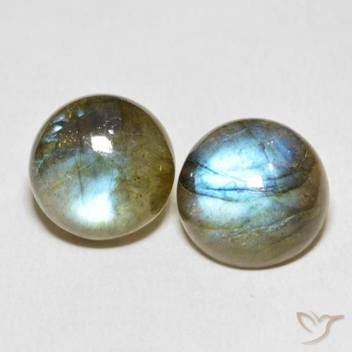 14.02ctw Naturel Multicolore Labradorite, Tour, Translucide