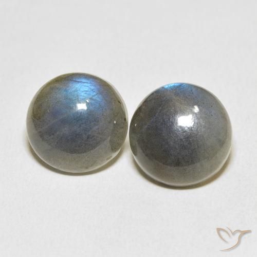 12.21ctw Naturel Multicolore Labradorite, Tour, Translucide