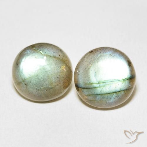 13.90ctw Naturel Multicolore Labradorite, Tour, Translucide
