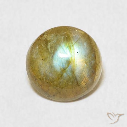 1.62ct Naturel Multicolore Labradorite, Tour, Translucide