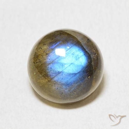 3.53ct Naturel Multicolore Labradorite, Tour, Translucide