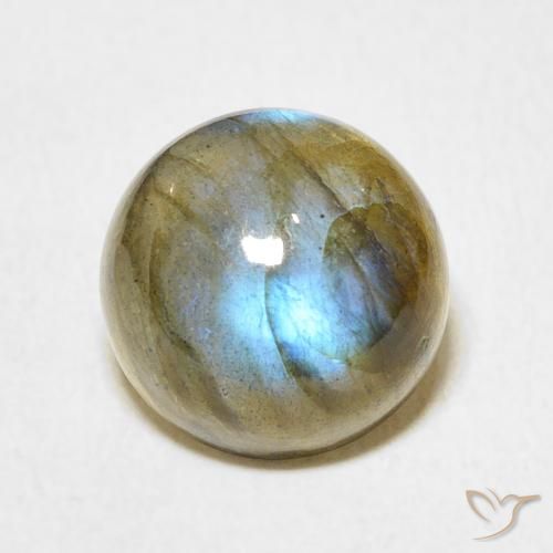 6.22ct Naturel Multicolore Labradorite, Tour, Translucide