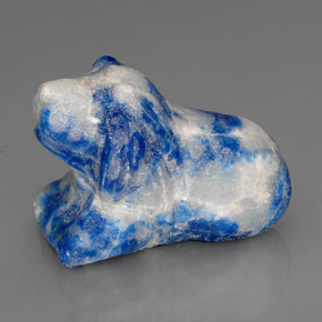 Lapis-lazuli bleue naturelle forme fantaisie, 66,94 ct, opaque