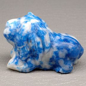 Lapis-lazuli bleue naturelle forme fantaisie, 96,76 ct, opaque