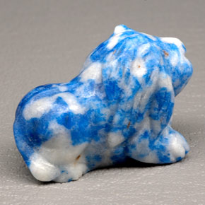 Lapis-lazuli bleue naturelle forme fantaisie, 96,76 ct, opaque