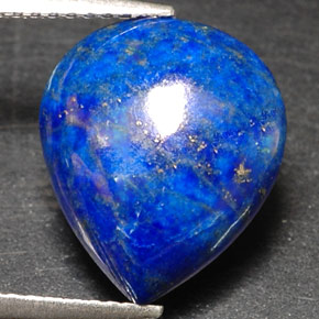 Lapis-lazuli bleue naturelle en forme de poire, 5,96 ct, opaque