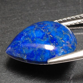 Lapis-lazuli bleue naturelle en forme de poire, 5,96 ct, opaque