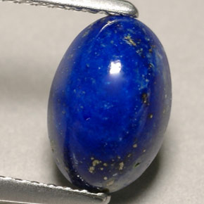 Lapis-lazuli bleue naturelle coupe ovale, 1,58 ct, opaque