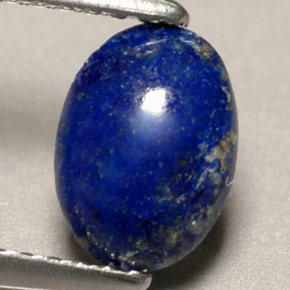Lapis-lazuli bleue naturelle coupe ovale, 0,81 ct, opaque