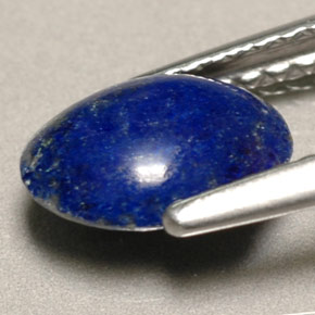 Lapis-lazuli bleue naturelle coupe ovale, 0,81 ct, opaque