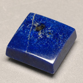 Lapis-lazuli bleue naturelle carré, 4,52 ct, opaque