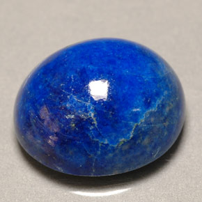 Lapis-lazuli bleue naturelle coupe ovale, 5,83 ct, opaque