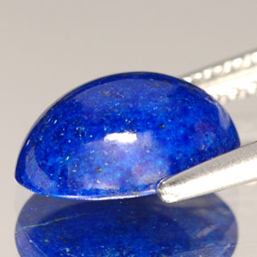Lapis-lazuli bleue naturelle coupe ovale, 1,87 ct, opaque