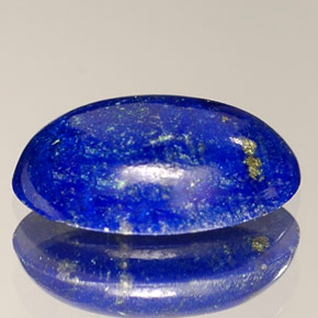 Lapis-lazuli bleue naturelle coupe ovale, 1,53 ct, opaque