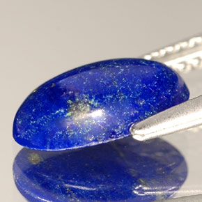 Lapis-lazuli bleue naturelle coupe ovale, 1,53 ct, opaque