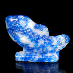 Lapis-lazuli bleue naturelle forme fantaisie, 26,35 ct, opaque