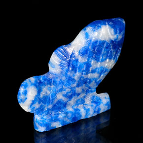Lapis-lazuli bleue naturelle forme fantaisie, 26,35 ct, opaque
