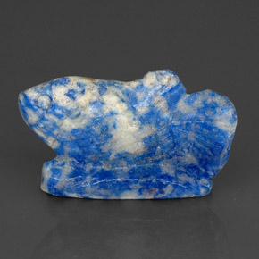 Lapis-lazuli bleue naturelle forme fantaisie, 28,02 ct, opaque