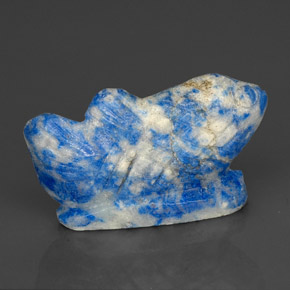 Lapis-lazuli bleue naturelle forme fantaisie, 28,02 ct, opaque