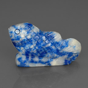 Lapis-lazuli bleue naturelle forme fantaisie, 29,02 ct, opaque
