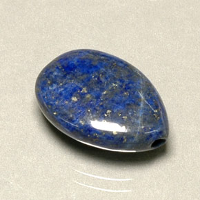 Lapis-lazuli bleue naturelle en forme de poire, 6,06 ct, opaque