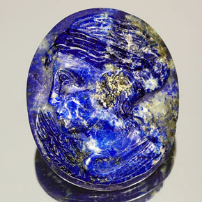 Lapis-lazuli bleue naturelle forme fantaisie, 48,98 ct, opaque