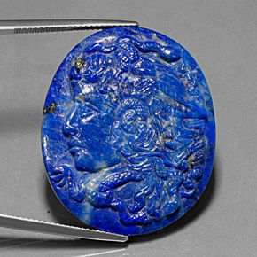Lapis-lazuli bleue naturelle forme fantaisie, 43,12 ct, opaque