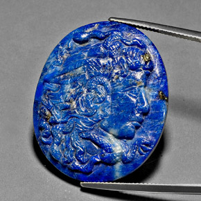 Lapis-lazuli bleue naturelle forme fantaisie, 43,12 ct, opaque