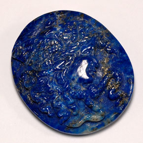 Lapis-lazuli bleue naturelle forme fantaisie, 43,21 ct, opaque