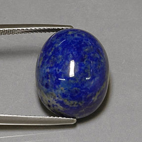 Lapis-lazuli bleue naturelle coupe ovale, 25,84 ct, opaque