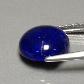 Lapis-lazuli bleue naturelle coupe roude, 5,37 ct, opaque