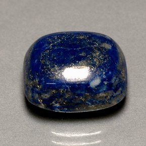 Lapis-lazuli Bleu royal naturelle Coupe coussin, 14.02 ct, Opaque