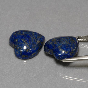Achetez naturel ct bleue lapis-lazuli gems, forme de coeur, en provenance afghanistan chez gemselect. en stock, livraison internationale!