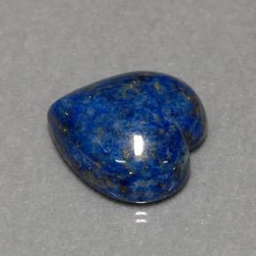 Lapis-lazuli bleue naturelle forme de coeur, 6,02 ct, opaque