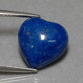 Lapis-lazuli bleue naturelle forme de coeur, 5,05 ct, opaque