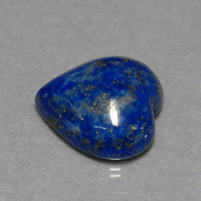 Lapis-lazuli bleue naturelle forme de coeur, 5,64 ct, opaque