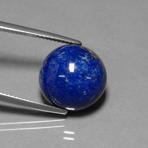 Lapis-lazuli bleue naturelle coupe roude, 15,54 ct, opaque