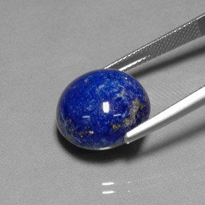 Lapis-lazuli bleue naturelle coupe roude, 15,54 ct, opaque