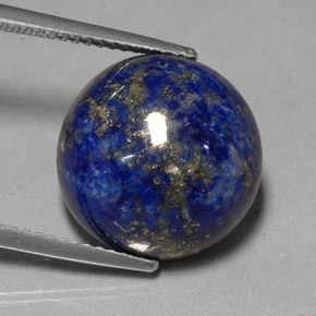 Lapis-lazuli bleue naturelle coupe roude, 14,66 ct, opaque