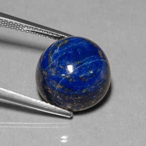 Lapis-lazuli bleue naturelle coupe roude, 11,93 ct, opaque