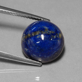 Lapis-lazuli Bleu royal naturelle Coupe roude, 10.74 ct, Opaque
