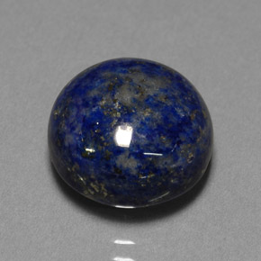Lapis-lazuli bleue naturelle coupe roude, 8,29 ct, opaque