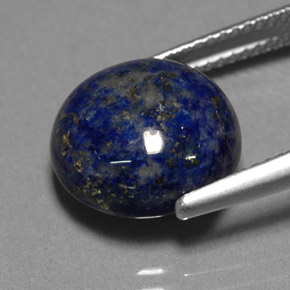 Lapis-lazuli bleue naturelle coupe roude, 8,29 ct, opaque