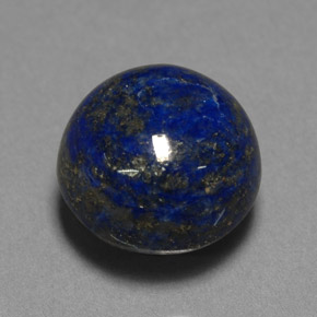 Lapis-lazuli bleue naturelle coupe roude, 10,42 ct, opaque