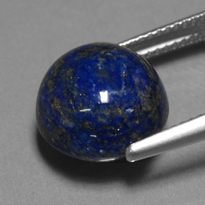Lapis-lazuli bleue naturelle coupe roude, 10,42 ct, opaque