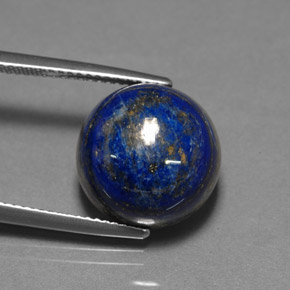 Lapis-lazuli bleue naturelle coupe roude, 15,77 ct, opaque