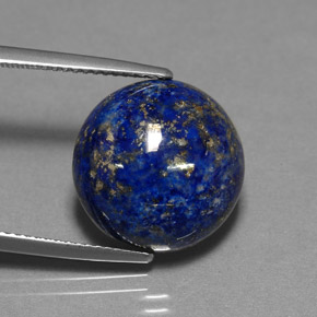 Lapis-lazuli Bleu royal naturelle Coupe roude, 13.88 ct, Opaque