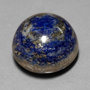 Lapis-lazuli bleue naturelle coupe roude, 14,91 ct, opaque